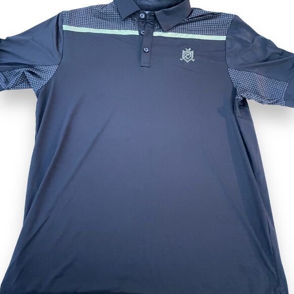 Callaway Opti Dri Polo Black and Gray Men's Polo Shirt Sz. M - Picture 1 of 6